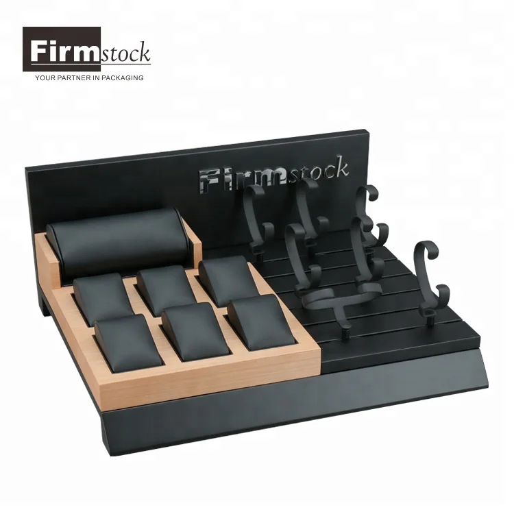 New Design Customized Oem Wooden Watch Display With Watch Pillow