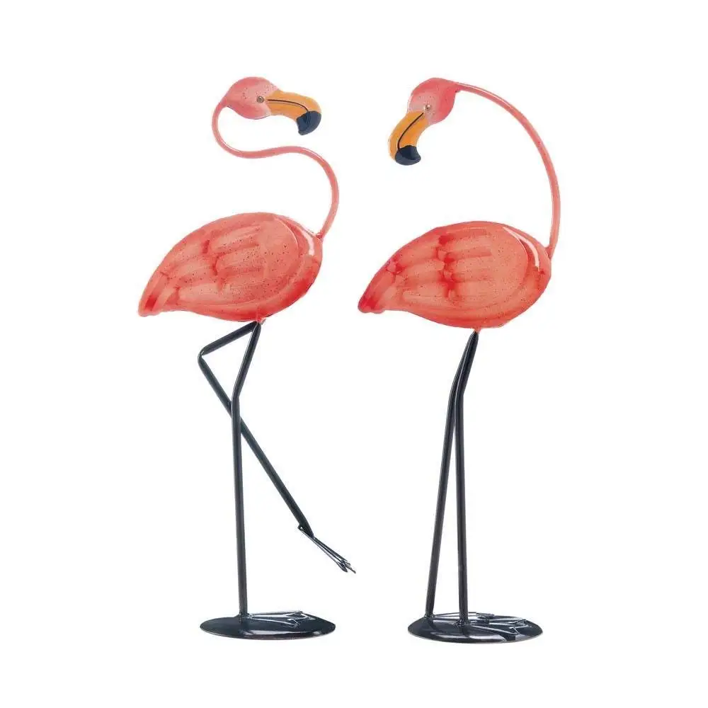 Includes 2 Metal 16.5 Stakes for Flamingo Give Your Lawn a Retro Throwback Look or Flock Your Friends! Pink 16.5x5 Garden Flamingos
