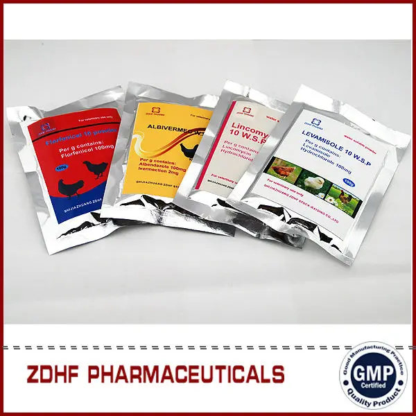 Poultry Medicine Sulfadiazine 40% And Tmp 8% Soluble Powder For Chicken ...