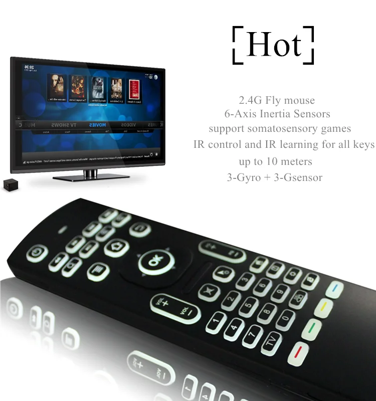 Reliable Quality 2.4 Ghz Wireless Universal Tv Remote Control With
