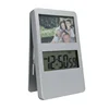 Mini Desktop Photo Frame Clip Name Card Solar Alarm Clock