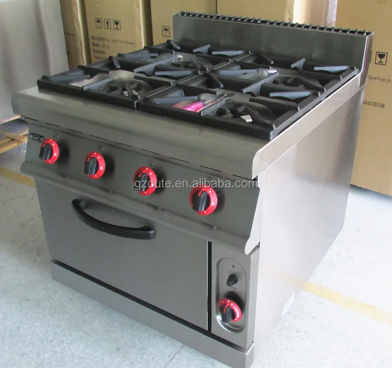 Commercial New Design 8 Burners Gas Range Induction Cooker With Oven