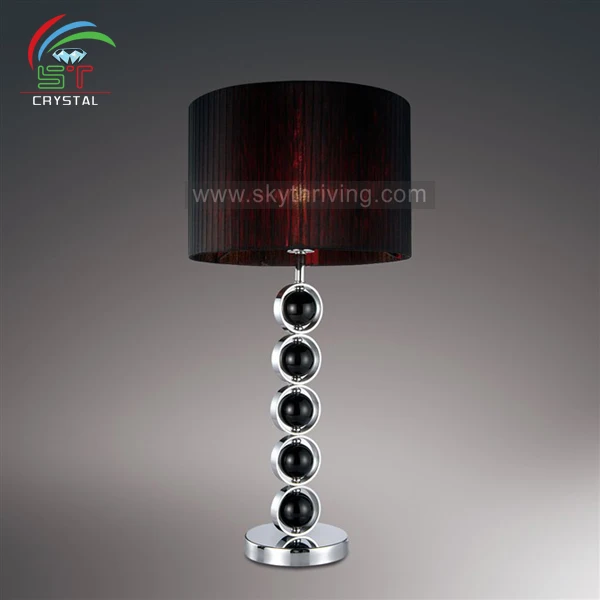 black crystal table lamp