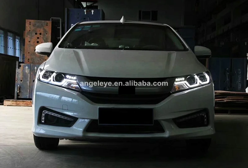 Untuk Lampu Besar Led Honda City 2014 Tahun Wadah Hitam Dengan 