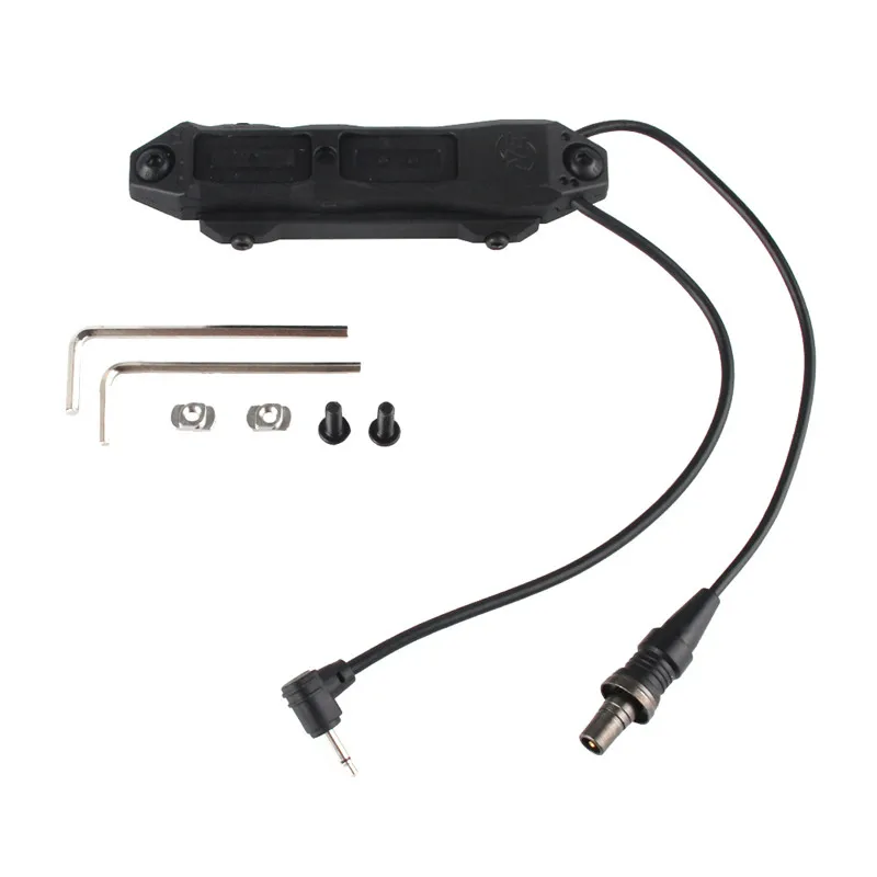 Interruptor de Pressão Remoto para m Caça ao ar Série Scout Arma Cauda Duplo Botão Livre Led Lanterna Peq 16a M3x Acessórios Luz 8 Cheap Luzes de armas