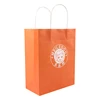 Custom logo printed pancakes white kraft colorful flat fancy design food packaging paper bag