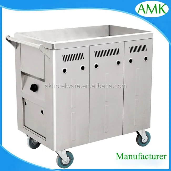 Stainless Steel Hot Food Transport Service Trolley Cart/food Warmer