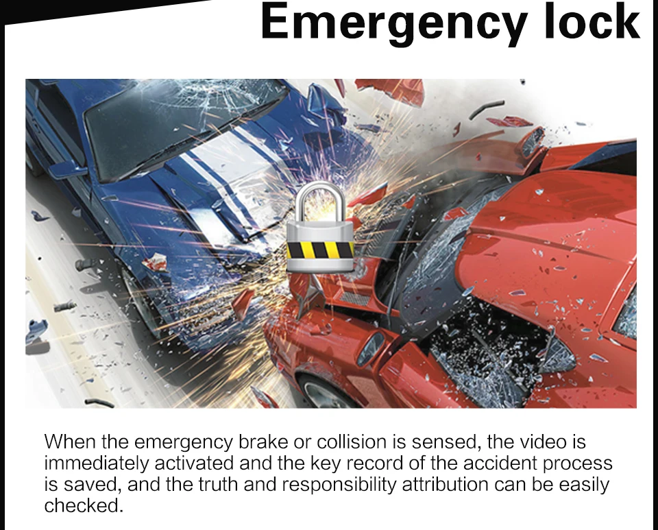 9075 Double lens 1080P Starlight Night Vision Car Camera