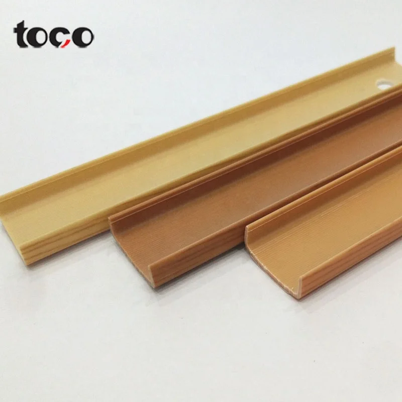 Flexibele U-vormige plastic rand trim strip, u-vormige plank rand u-vormige trim molding Afghanistan