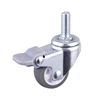 1 inch Light Industrial Plain Bearing Swivel Caster Wheels With Brake