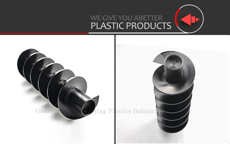 ODM cnc machined black screw conveyor price plastic screw conveyor