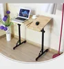 multifunction laptop desk wood bamboo desktop rotated
