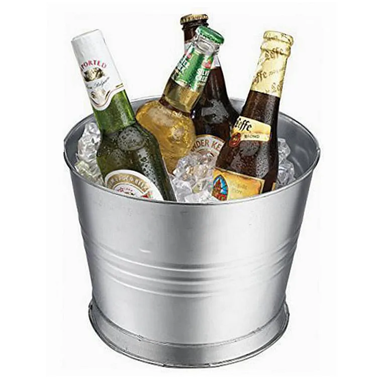 Glass Jar Mason Beverage Drink Dispenser With Metal Ice Bucket Stand 1.5 Gallon Galvanized For