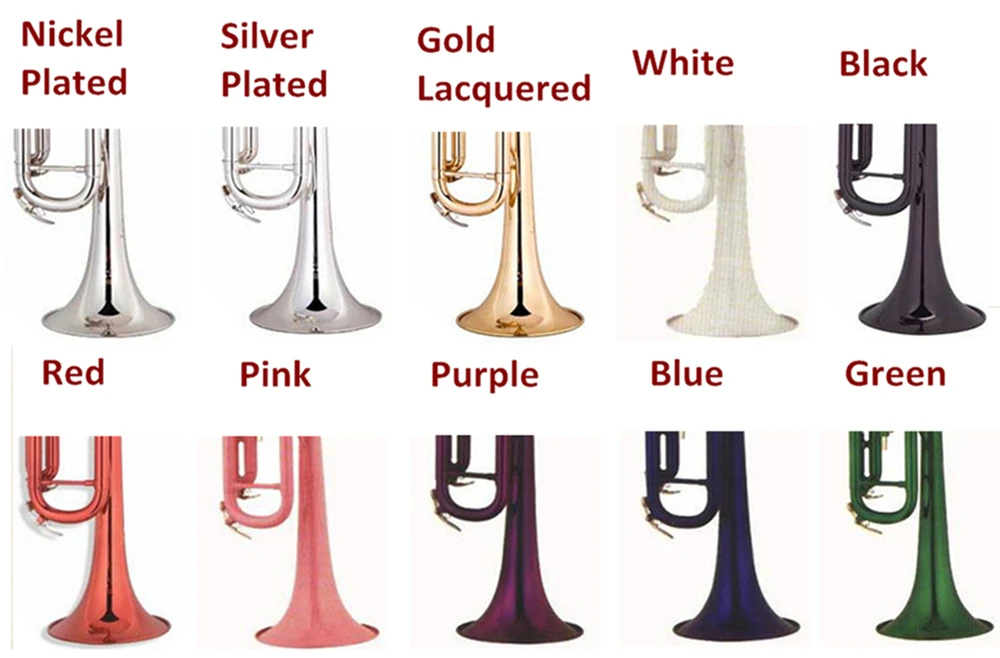 Top Class Best Price Musical Instrument Trumpet Professional Gold Lacquer Piccolo Trumpet