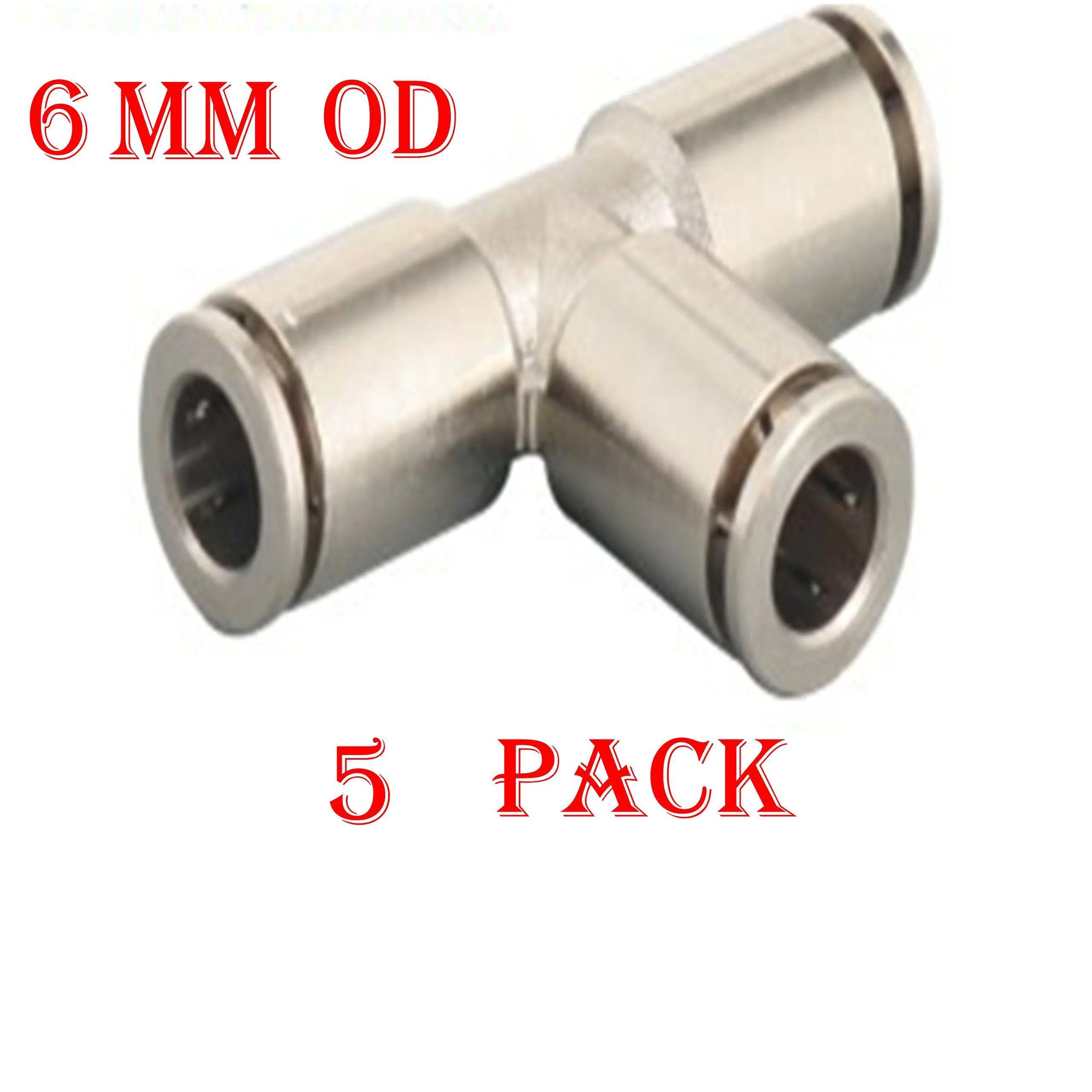 Other Hydraulics & Pneumatics 10pcs Pneumatic Tee Union Connector Tube ...