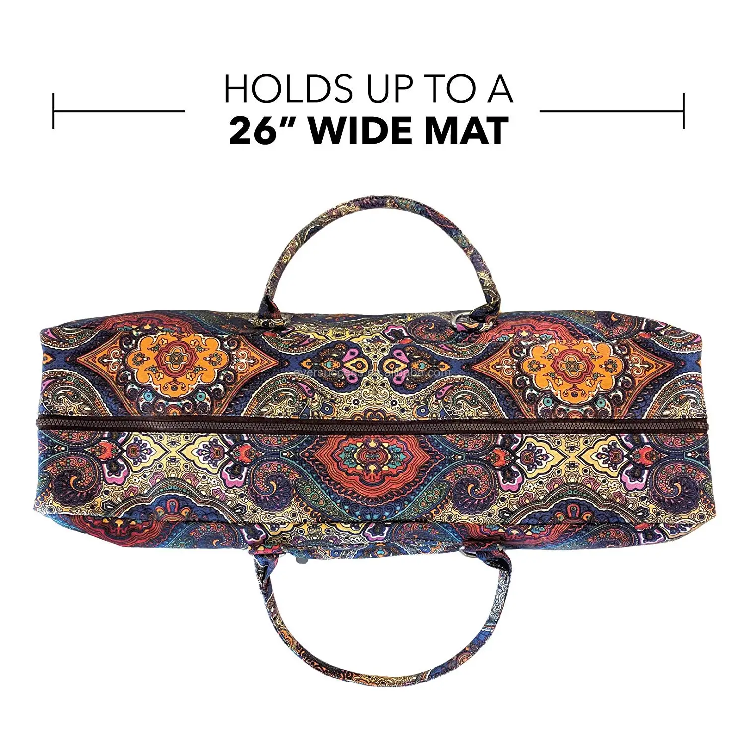 Fullzip Exercise Yoga Mat Carry Bag For Women And Men Double Storage