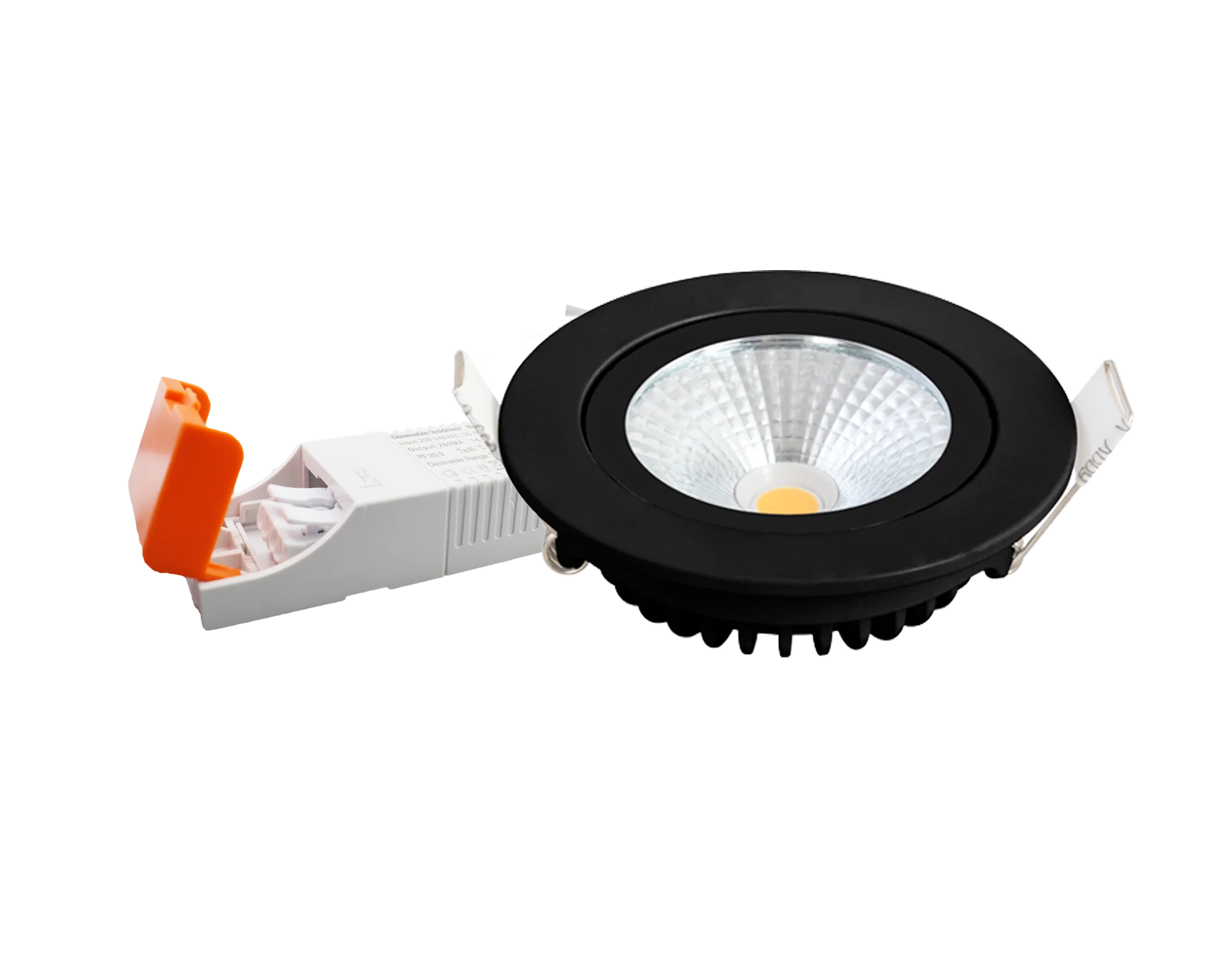 Rgbw 3000K ra>95 black dim to warm D2W DTW LED downlight slim light dimmable 75mm cut-out led spotlight