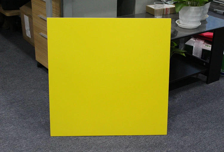 6 X Square Format Matt Yellow Children Room Tile Unpolished Lemon Colored Big Kids For Sale