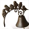 vintage birds decorative cast iron door bell for garden decoration