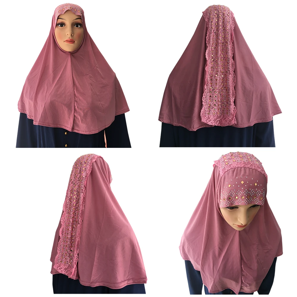 Rhinestone Hijab Wholesale New Model 2021 Islamic Dubai Women Hijabs