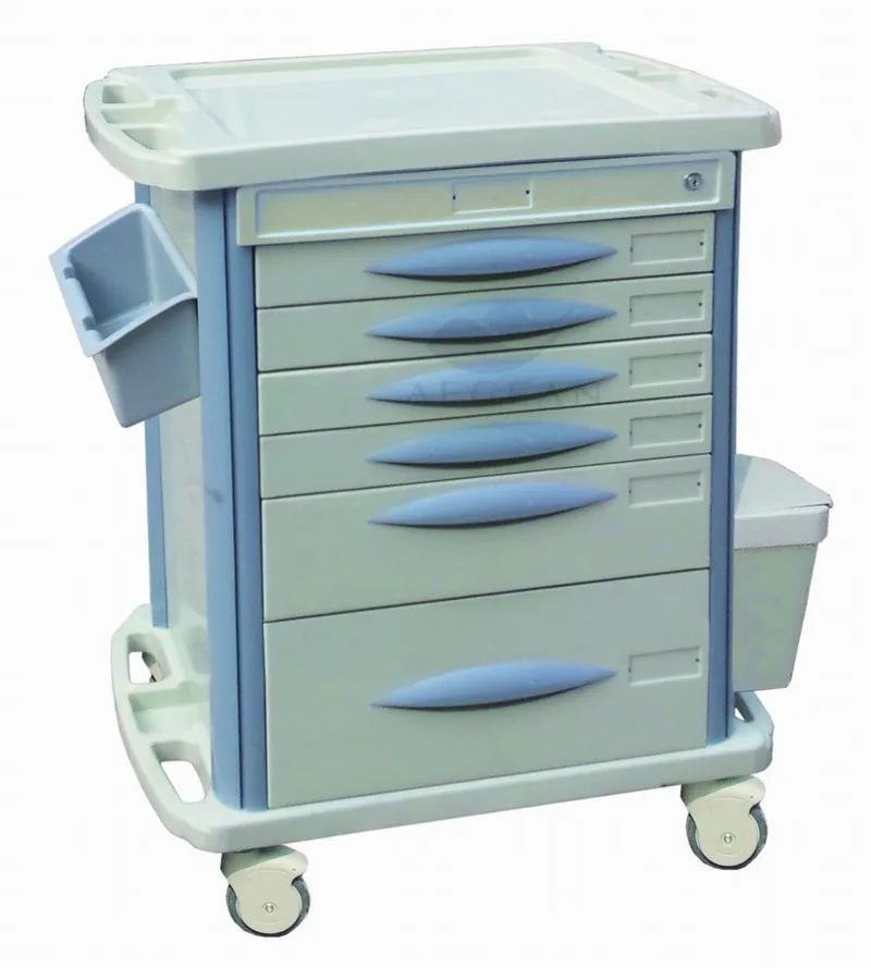 Agmt003b3 Mobile Abs Material Patient Drug Storage Five Drawers