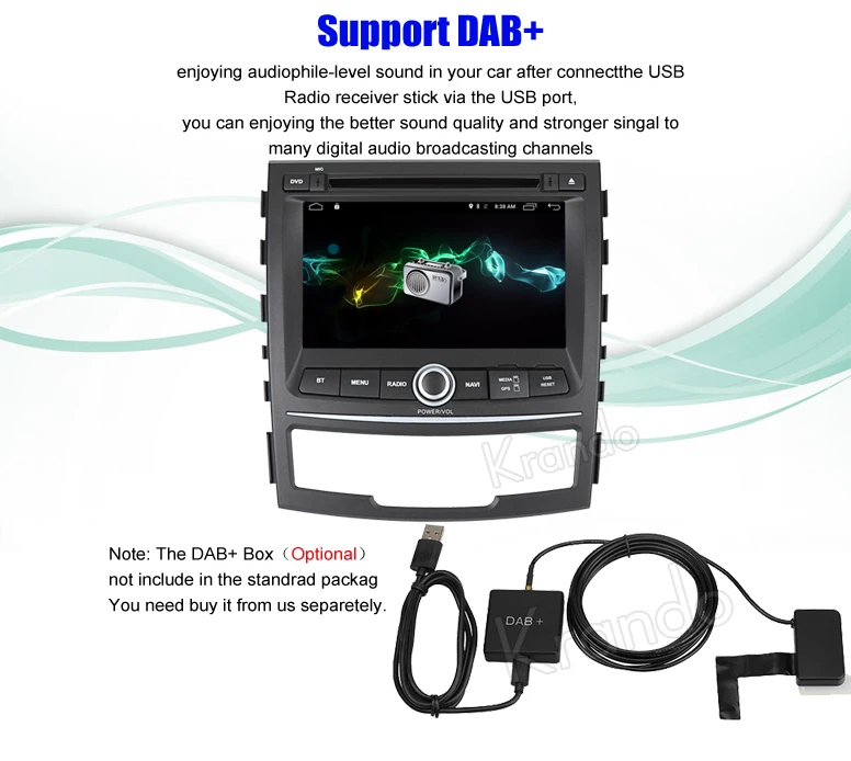 for ssangyong korando car gps navigation