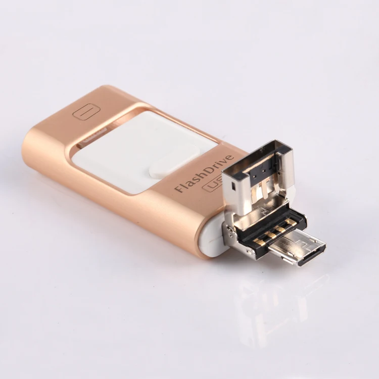 2019 New products Hot Selling 3 in 1 Pen Drive real capacity 256gb OTG USB 3.0 Flash Drive for Moebile Phone - ANKUX.COM