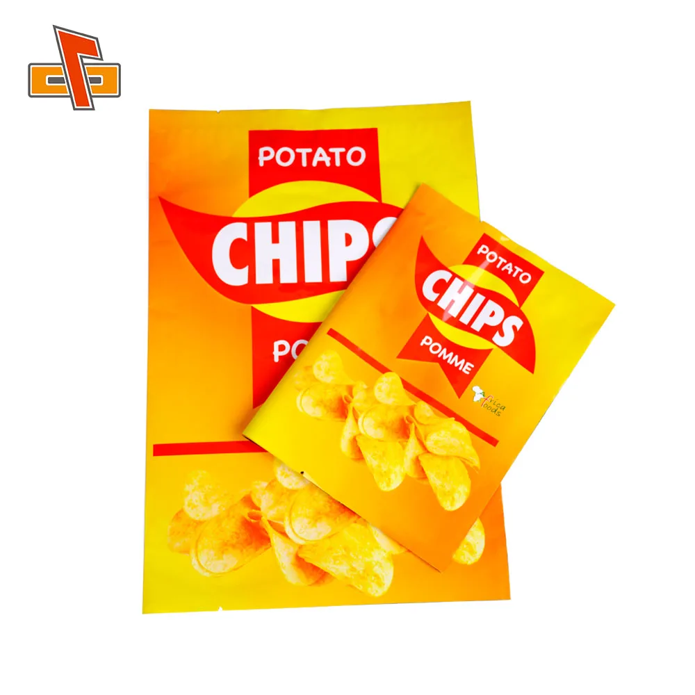 top printing design polythene plastic bag printing potato chips