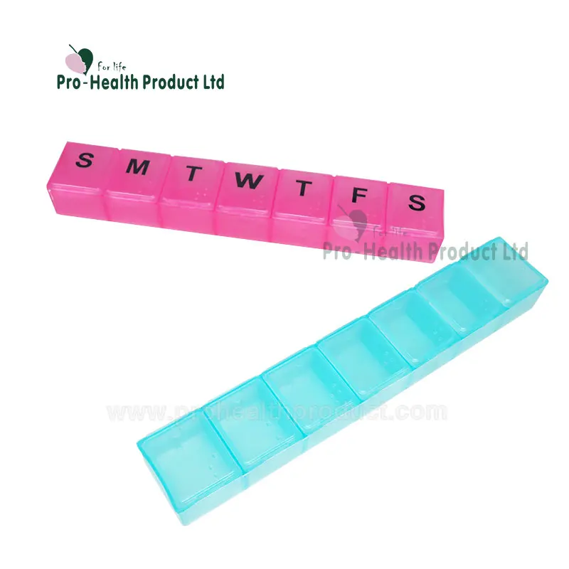 Weekly Pill Case Easy Open Jumbo 7 Day Compartment Pill Box Organizer