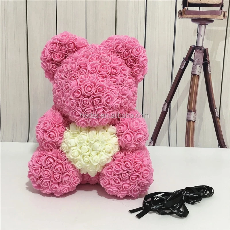 rose bear artificial