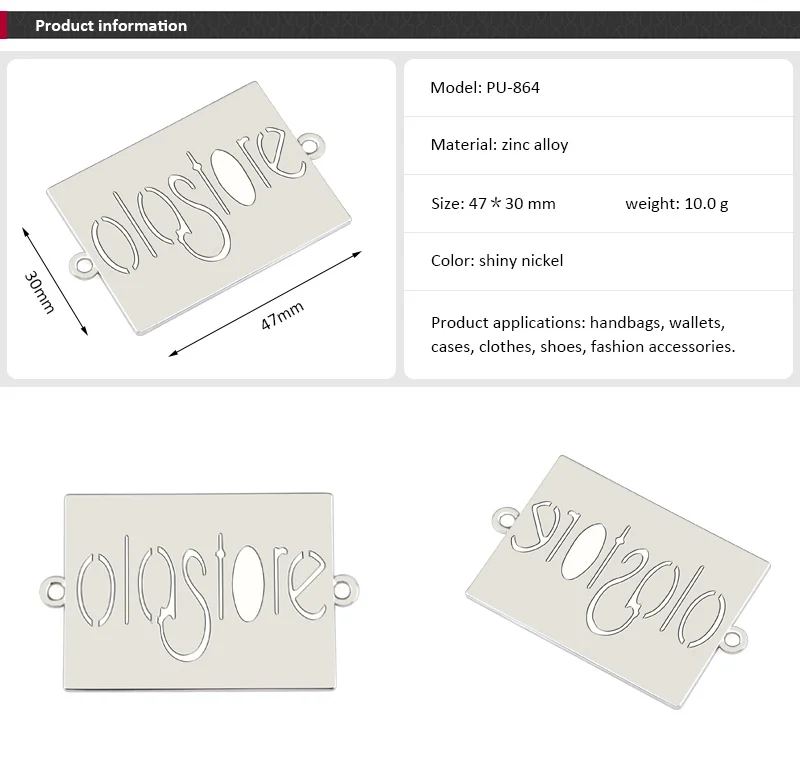 Metal Label For Clothing