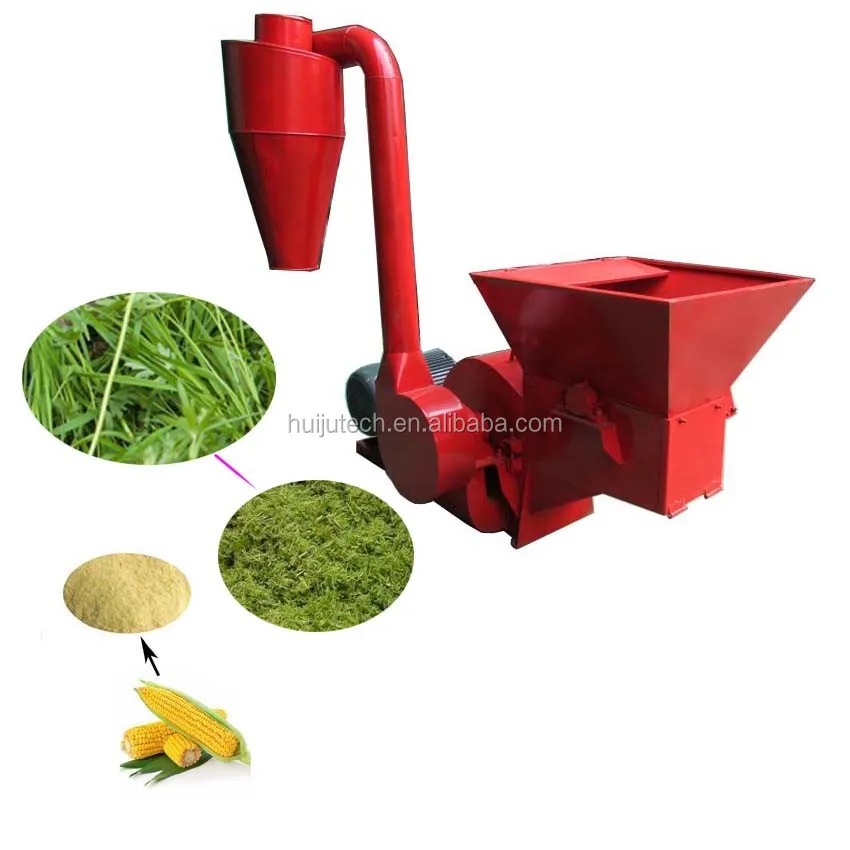 1000kg Grass Grinder Machine Grass Corn Grain Animal Feed Processing