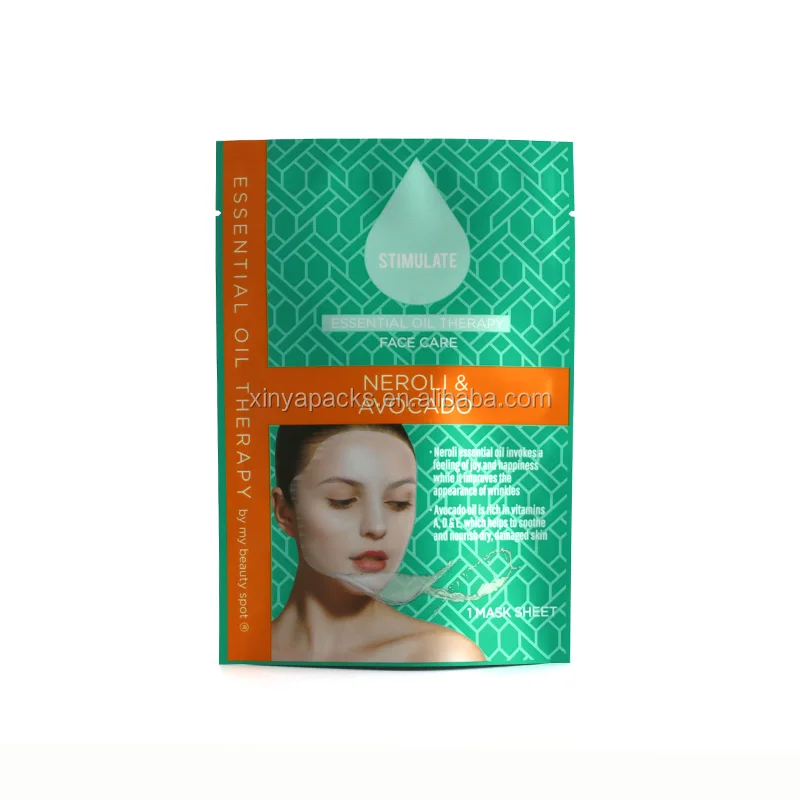 
Custom printed moisture proof facial mask sheet packing bag 
