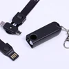 Factory offer 3 in 1 polyester customize logo usb lanyard charge cable with safety lock for gift promotion