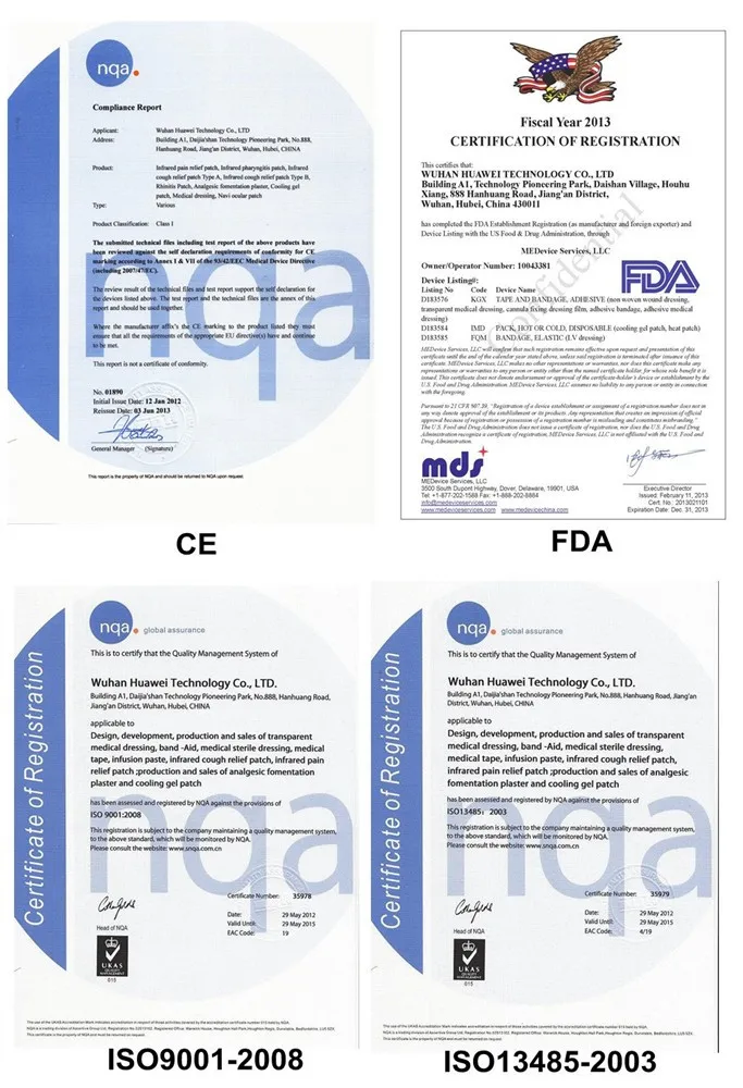 IV Catheter fixing PU transparent wound dressing with FDA CE