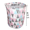 QJMAX High Quality Beautiful Colored Triangles Folding Laundry Basket