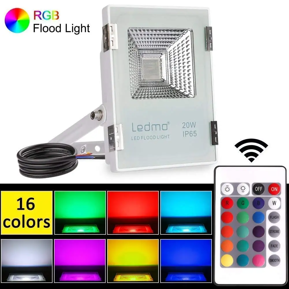 Waterproof Dimmable Color Changing Lawn La 20W Par38 Rgb Led Spotlight Outdoor