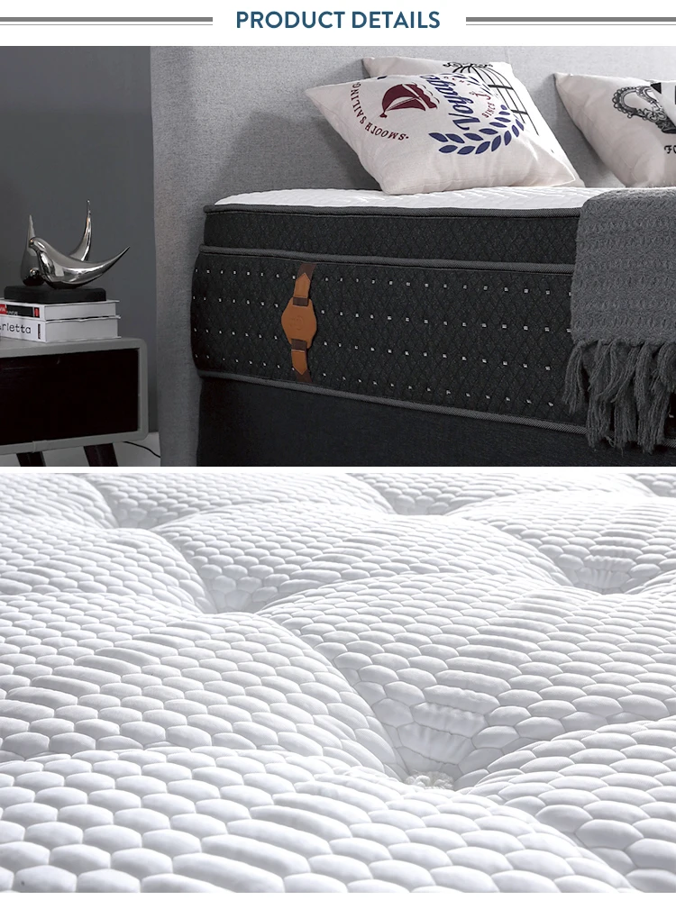 High density polyurethane foam pocket spring latex wool ice silk mattress topper