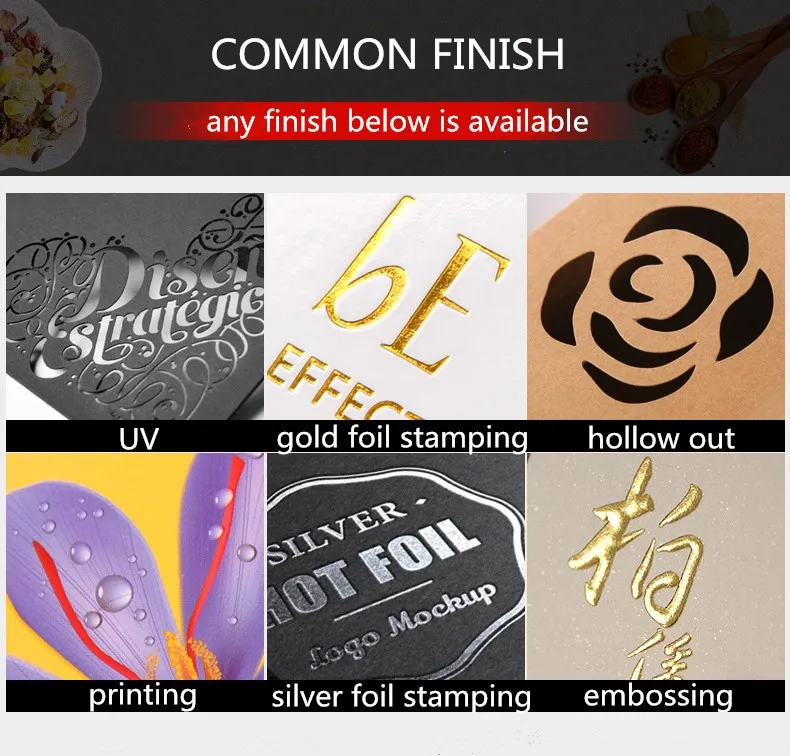 common finishes