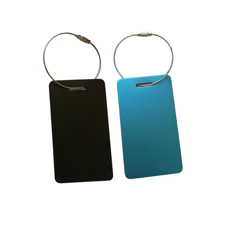 Custom Travel Luggage Metal Tag High Quality Blank Aluminium Metal