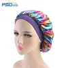 Custom Large Shower Cap in Single Layer Spa Hair Sleep Satin Bonnet for Long Curly satin Hair bonnet sleep hat cap
