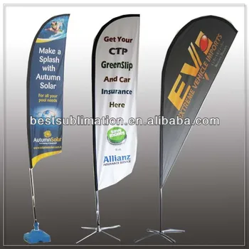 Feather Flying Teardrop Banner Flag Outdoor Advertising Teardrop