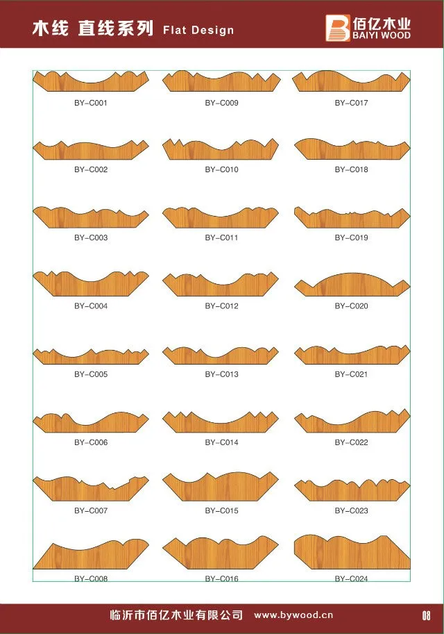 wood frame mouldings/wooden moldings/corner ceilings
