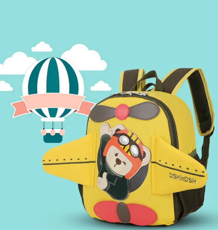 New Fashion 3D airplane Backpack Cute Children Bagpack Kids Bagpack
