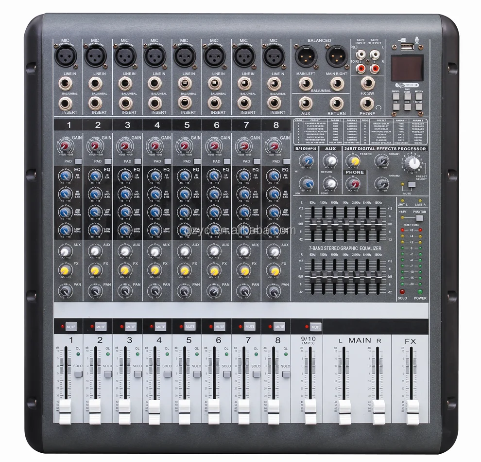 Best Selling Digital Mixer 16 Channel Professional Audio Mixer Digital