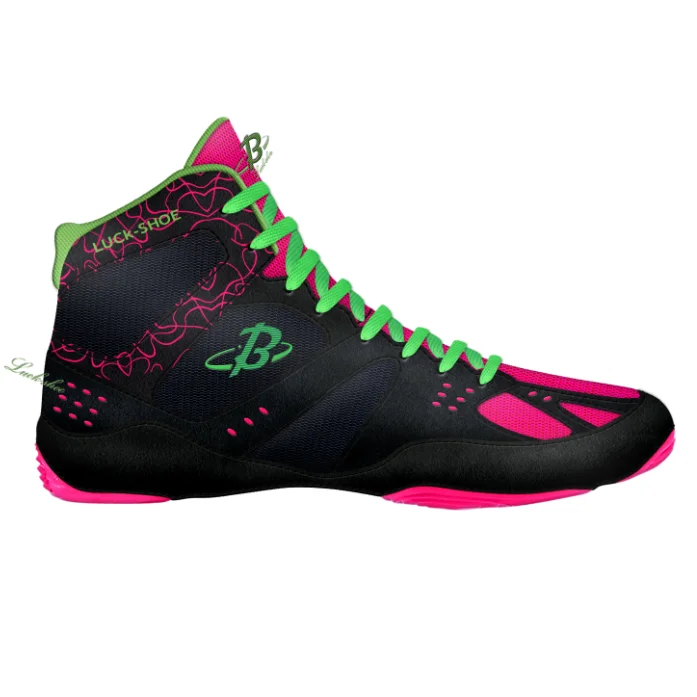 colorful wrestling shoes