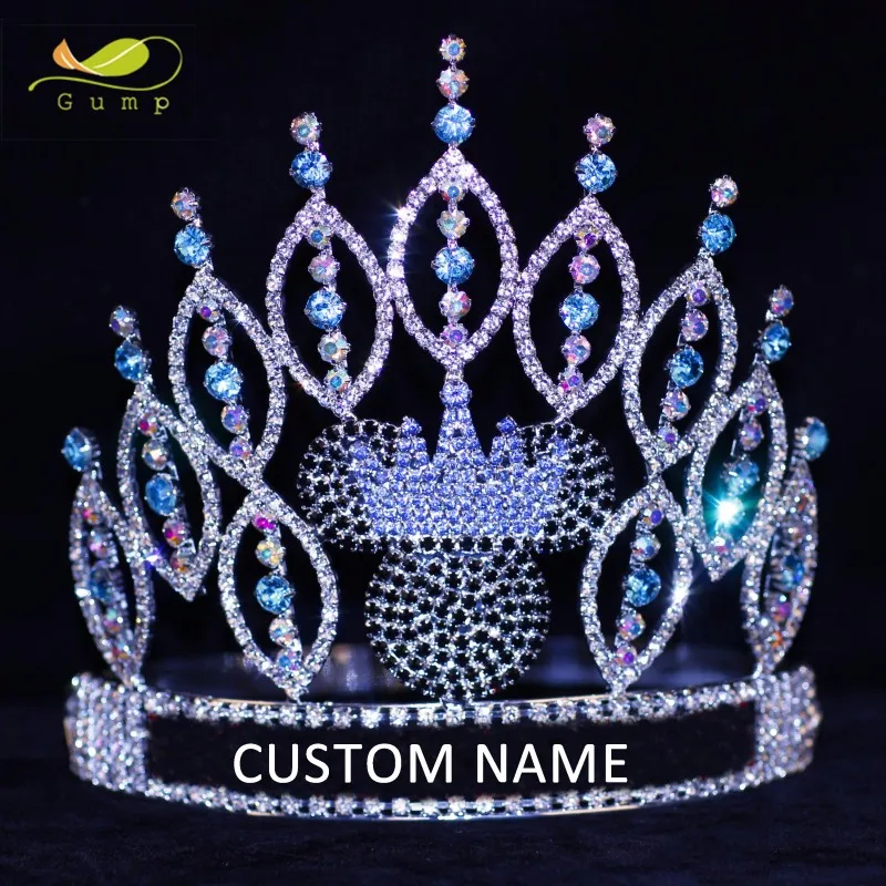 Wholesale Pageant Crystal Adjustable Party Tiara Wholesale Rhinestone