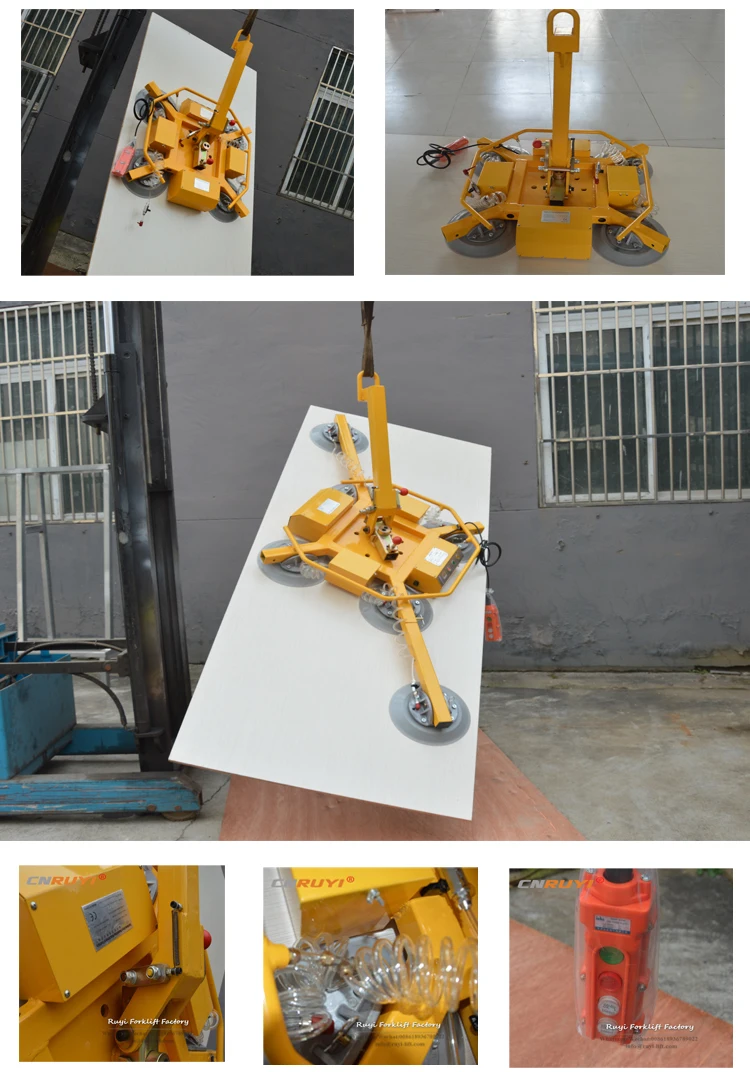 Ce 500kg Electric Vacuum Insulating Glass Lifter With 6 Sucker Cups