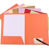 Custom Logo Full Colours A4 Size Paper File Folder With pocket and Business Slots