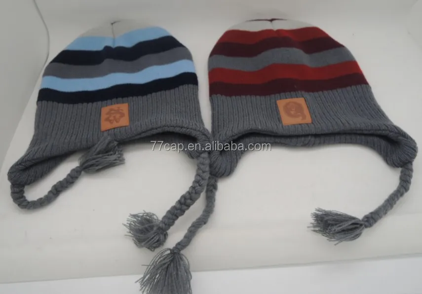 beanie hat with strings